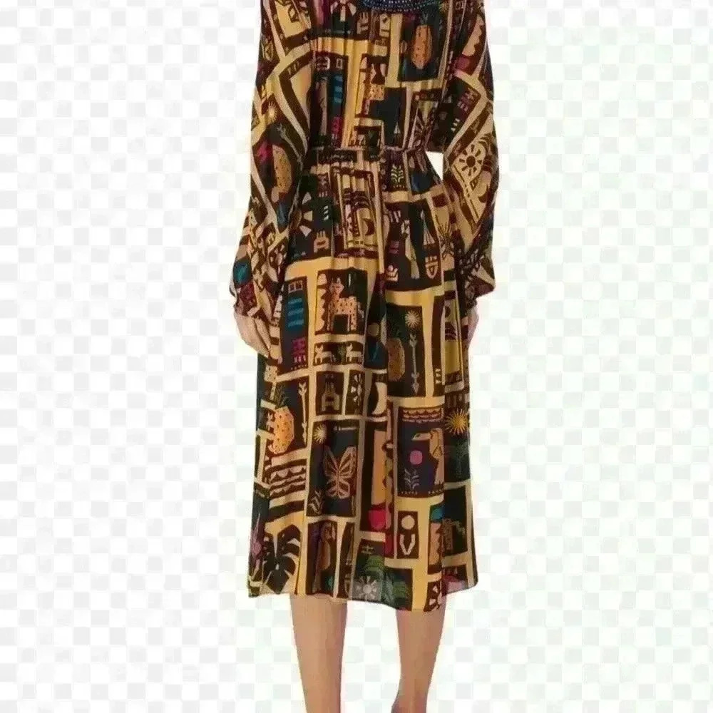 TROPICAL ICONS MIDI DRESS - Picture 2 of 5